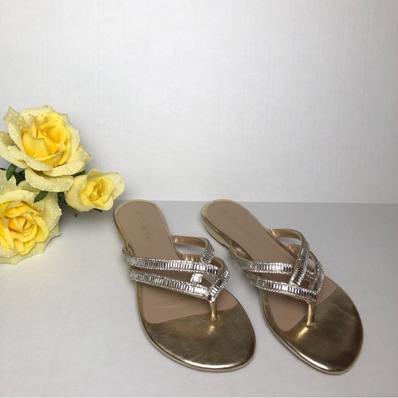 ⭐️NEW⭐️Dream Pairs Women Fashion Rhinestone Design Slides Sandals - Picture 5 of 7